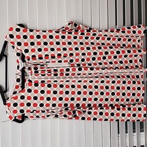 NWT Calvin Klein Circle Print sleeveless Blouse sz 2X